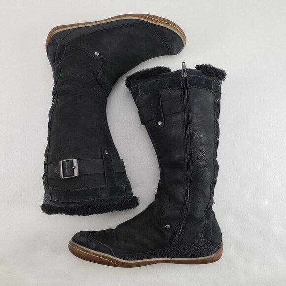 Cushe Manuka Fawn Waterproof Boot Womens 9 Black Winter Snow Lined Tall Side Zip - Picture 6 of 12